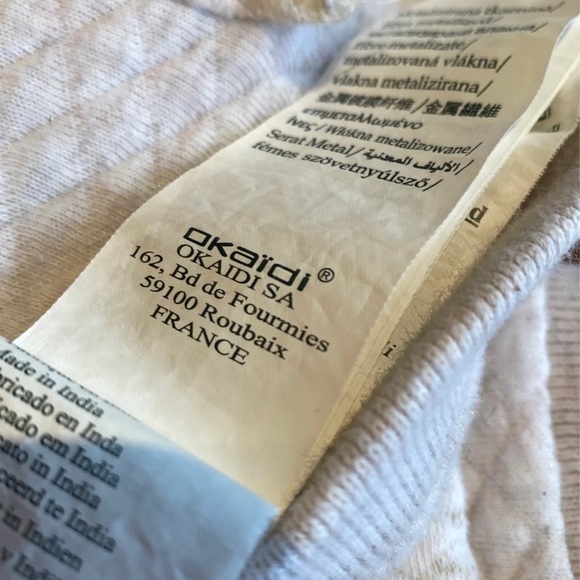 French Designer Okaidi Girls Shimmer Cardigan - Picture 8 of 12